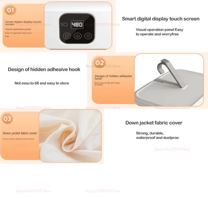 Secadora de ropa portátil con luz esterilazora