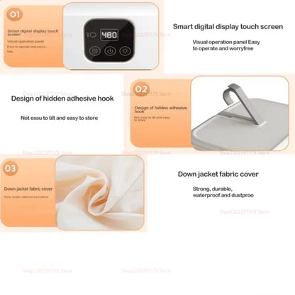 Secadora de ropa portátil con luz esterilazora