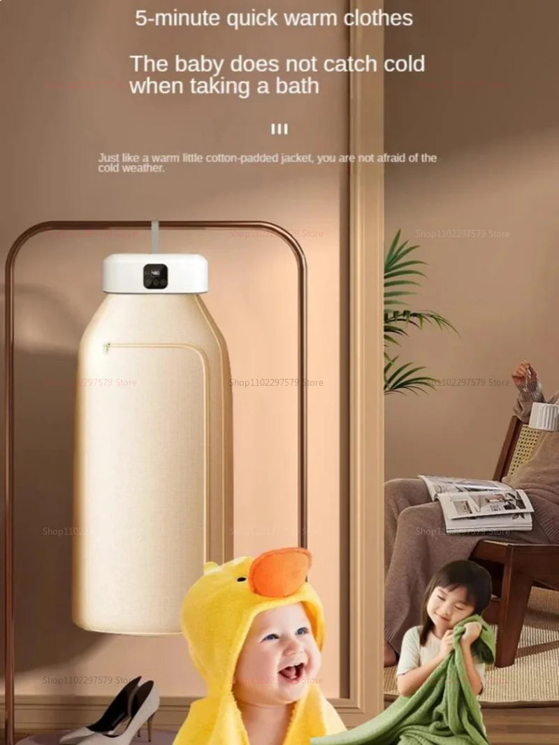 Secadora de ropa portátil con luz esterilazora